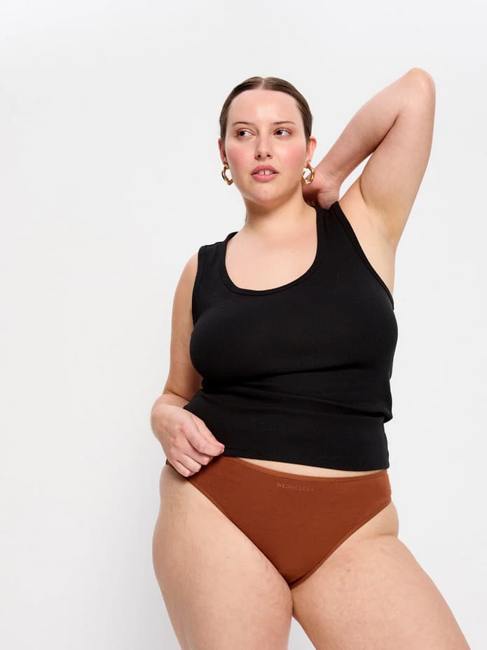 5PACK dámské kalhotky Modibodi Basic Brazilian (5DKMBB) 3XL - náhled 4
