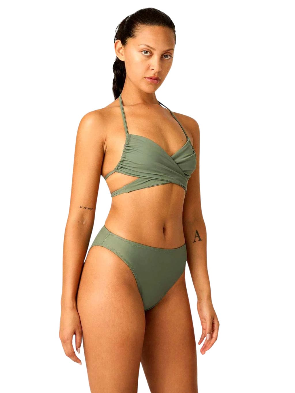 Plavky Modibodi variabilní bikini oasis green horní díl (PMVBOGHD)