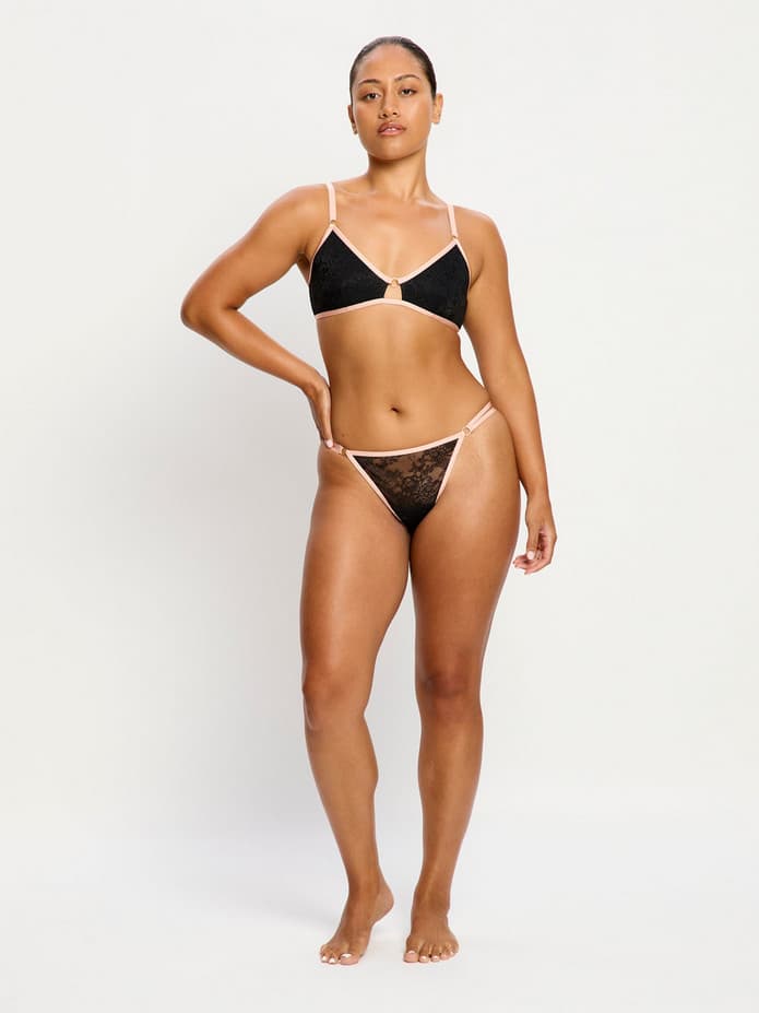 Podprsenka Modibodi Bliss Bralette Jet Black (PMBBJB) L - náhled 4