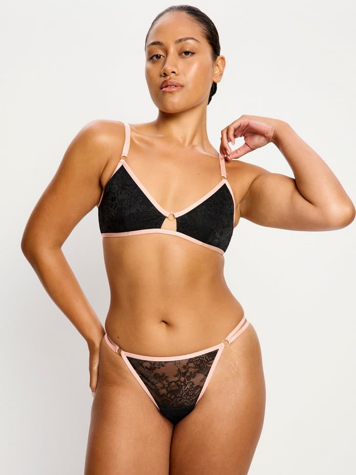 Podprsenka Modibodi Bliss Bralette Jet Black (PMBBJB) L - náhled 3