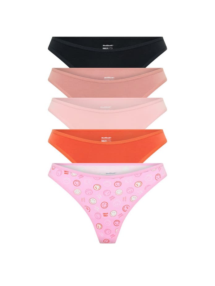 5PACK menstruační tanga Modibodi Happy Place Multi (5MTMHPM)