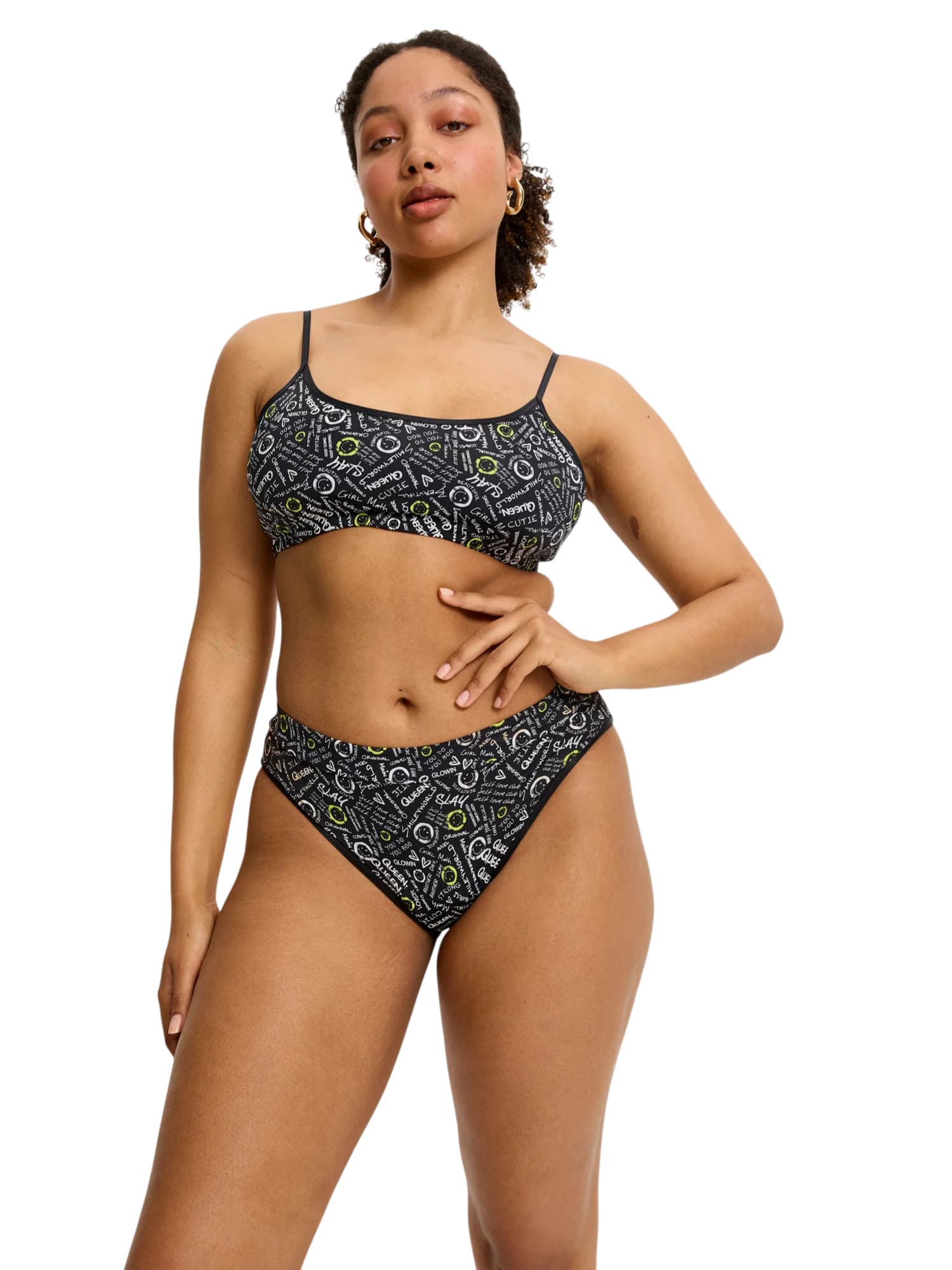 Podprsenka Modibodi Smileworld Bralette Self Love Club (PMSBSLC)