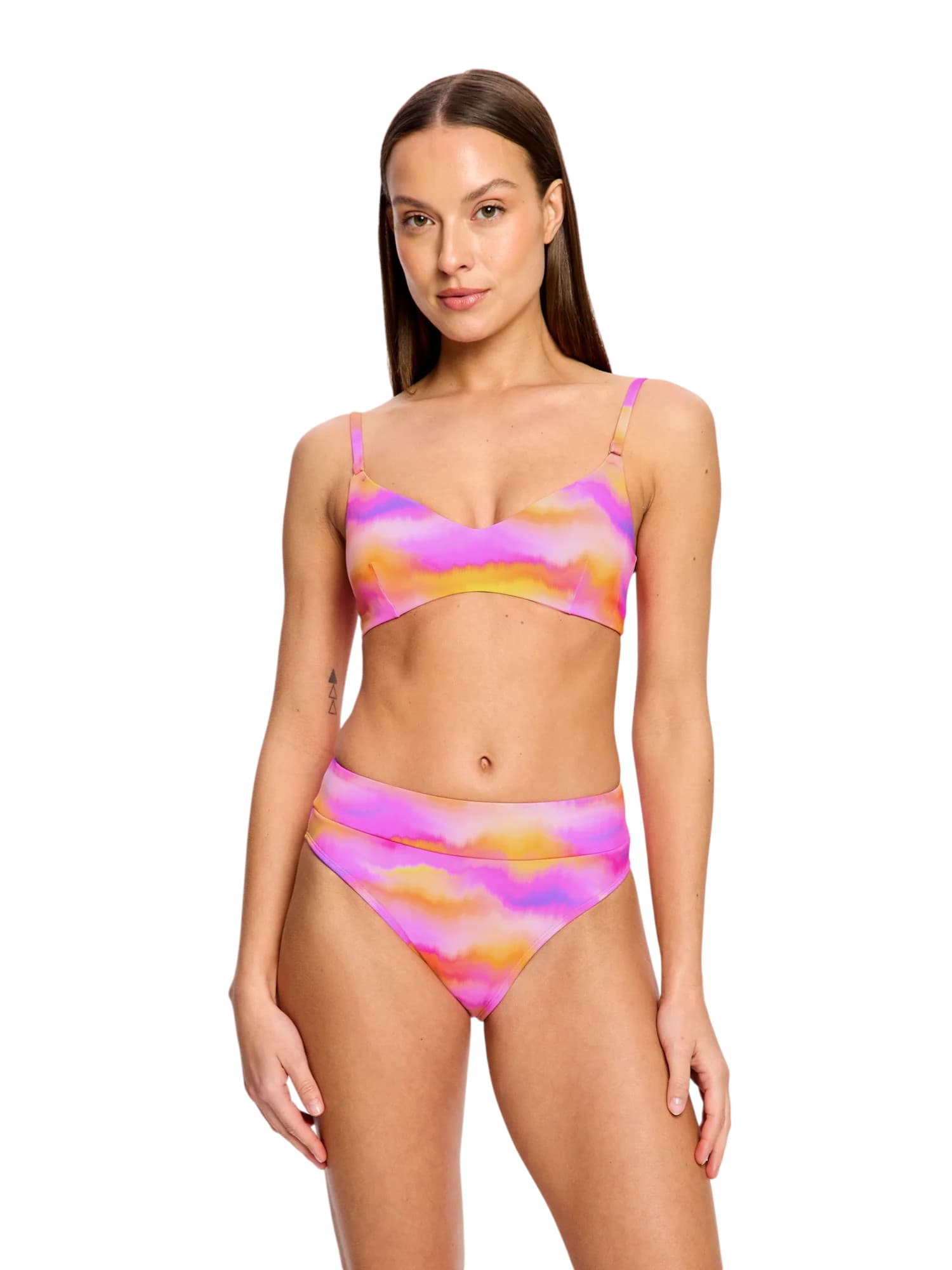 Plavky Modibodi Sunset Bikini Top Hazy Pink horní díl (PMSBTHP)