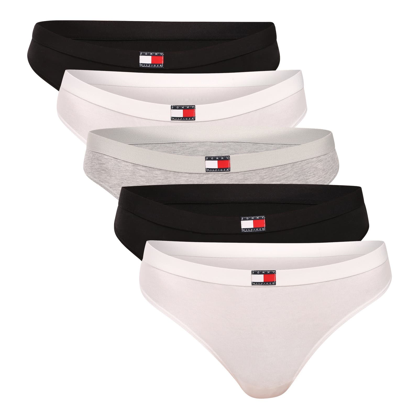 5PACK dámská tanga Tommy Hilfiger vícebarevná (UW0UW05642 0WY)