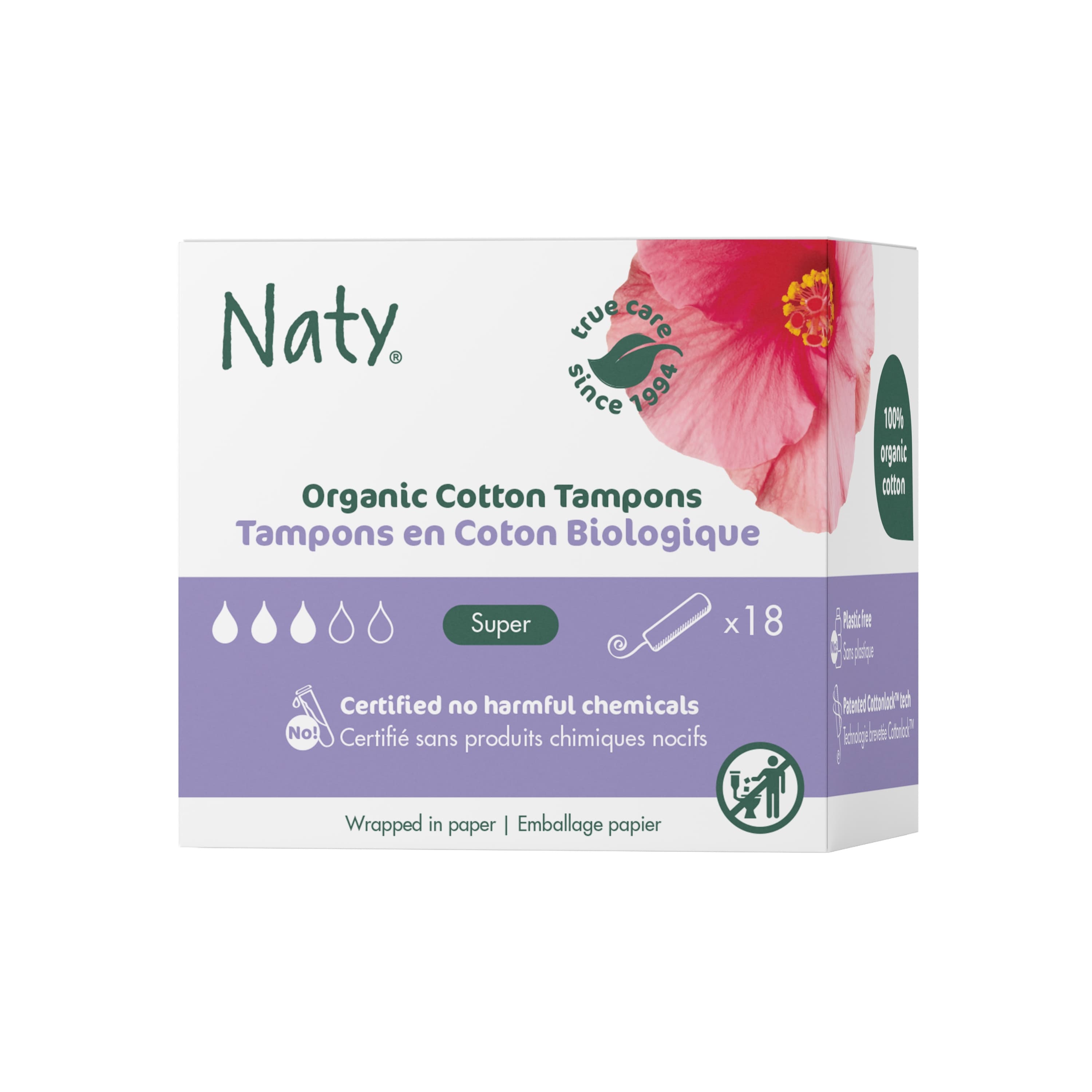 Dámské tampony Naty super 18 ks (BB-207)
