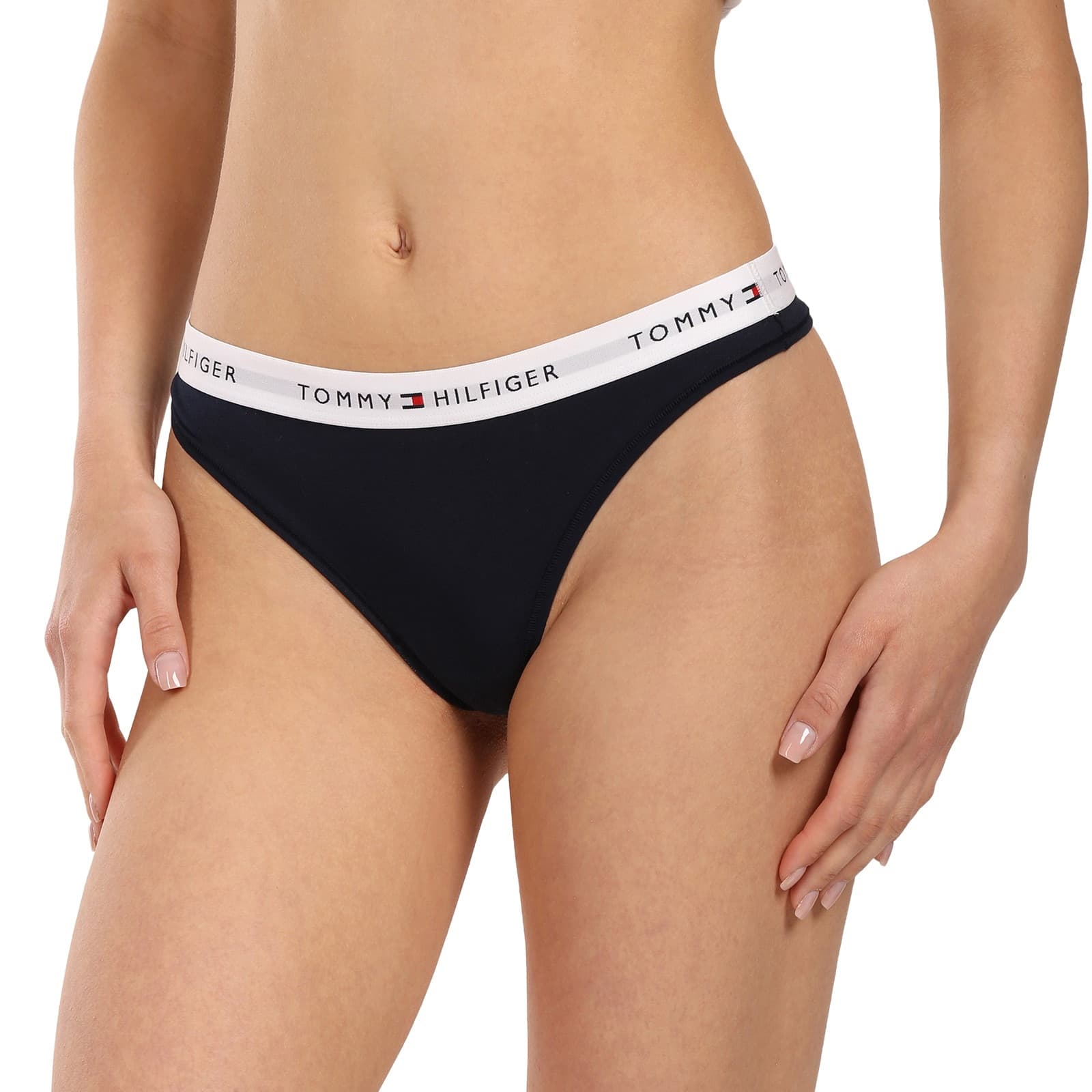 3PACK dámská tanga Tommy Hilfiger vícebarevná (UW0UW05530 0U4) L - náhled 2