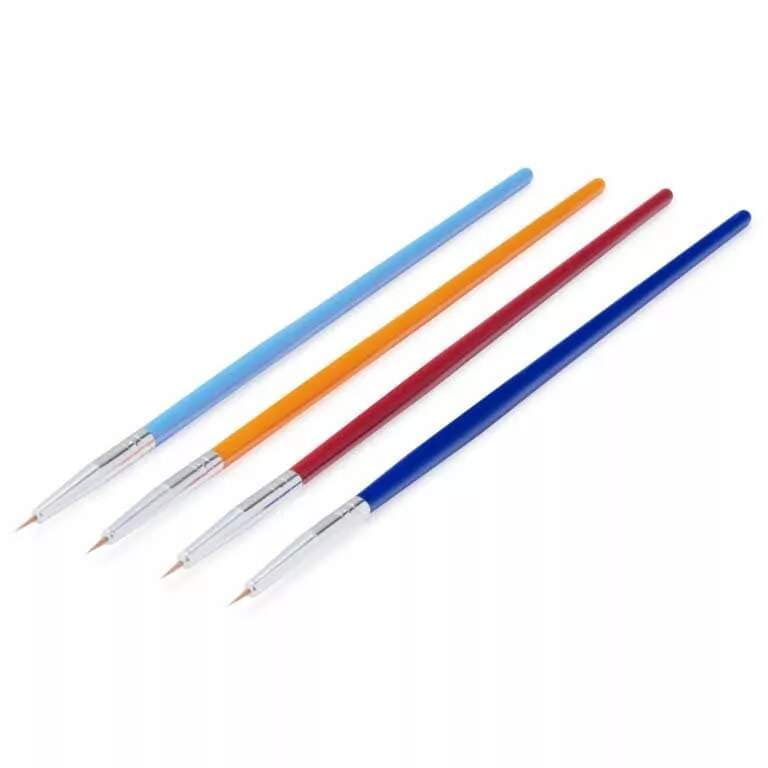 Starnails Sada 4 štětců na Nail Art