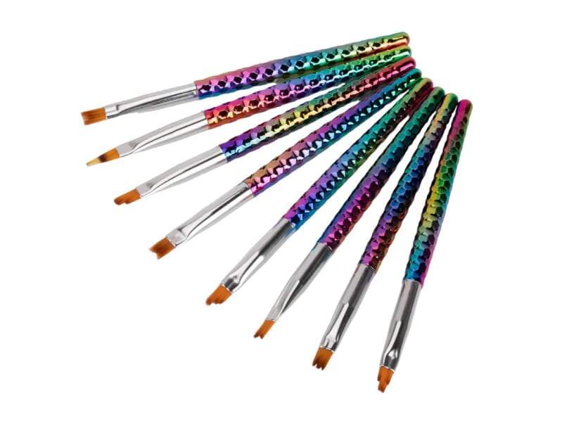 Starnails Sada 8 štětců na Nail Art a Ombré
