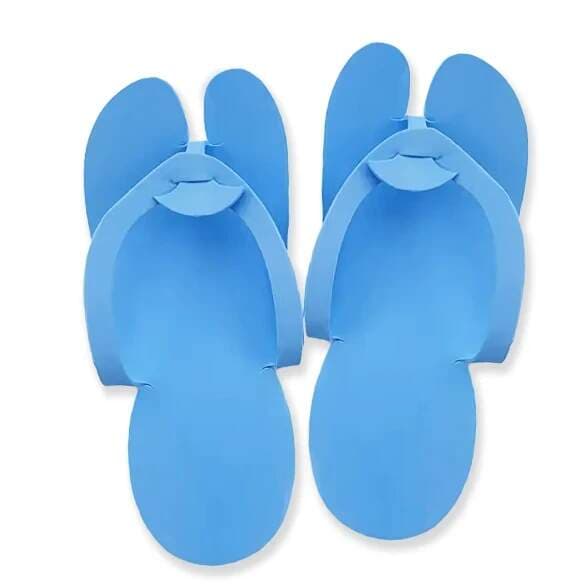Starnails Jednorázové pěnové pantofle Blue - 12 párů