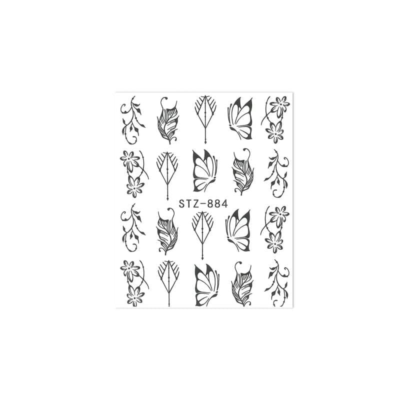 Starnails Vodolepky na nehty - Flowers STZ-884