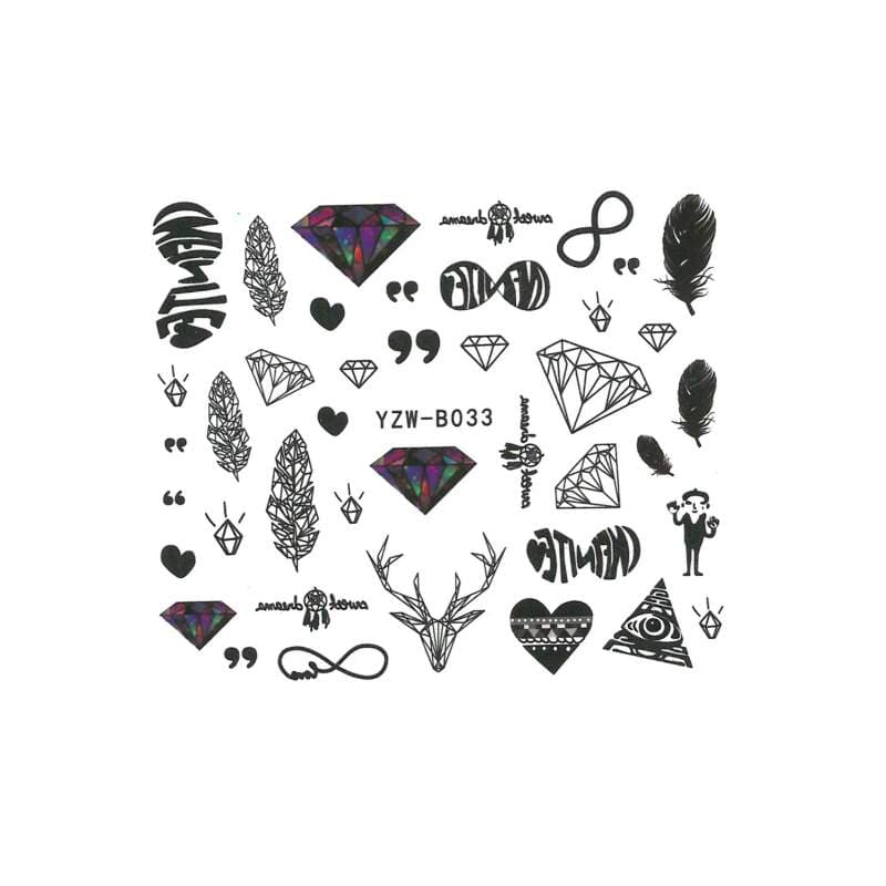 Starnails Vodolepky na nehty - Ornaments YZW-B033
