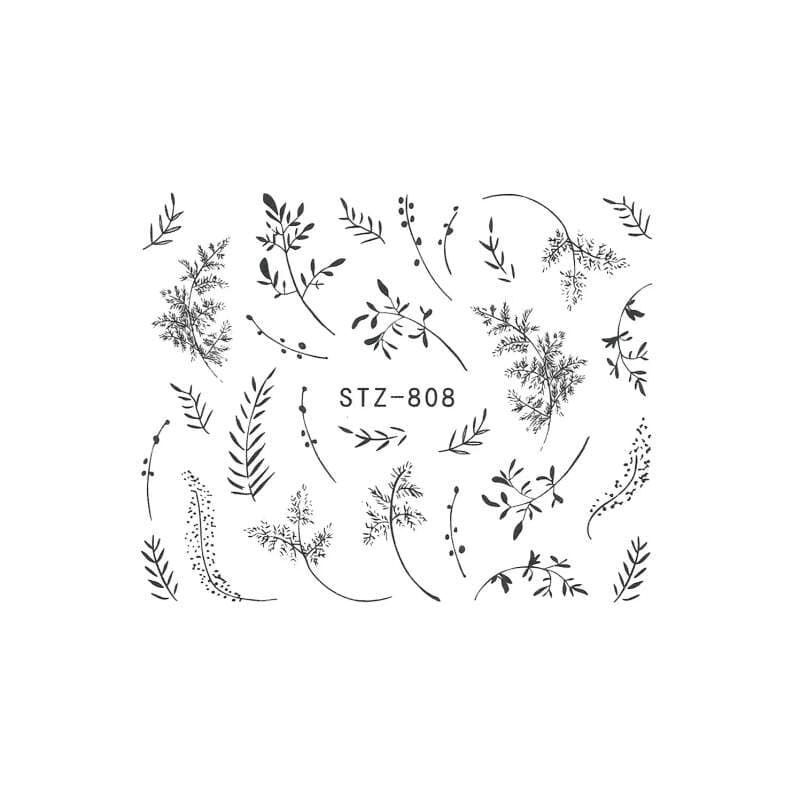 Starnails Vodolepky na nehty - Flowers STZ-808