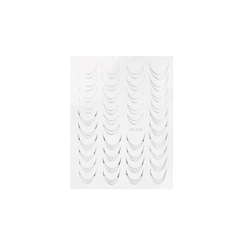 Starnails Samolepky na nehty French Silver - DH-808