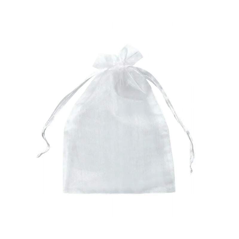 Starnails Dárkový pytlík 10x9 cm organza - bílý, 1ks