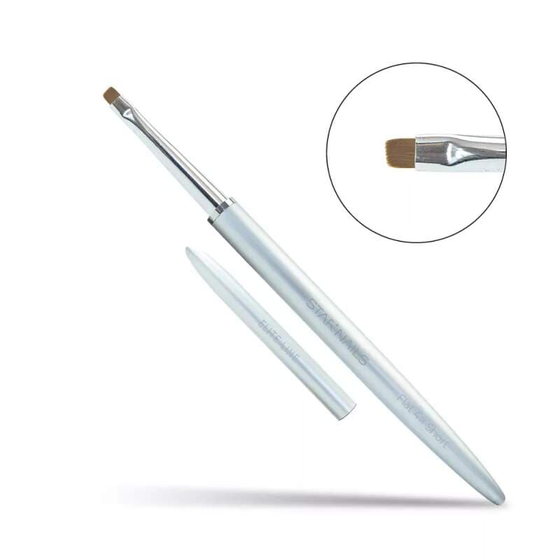 Starnails Štětec na UV gel, ELITE LINE - Flat 4 Short