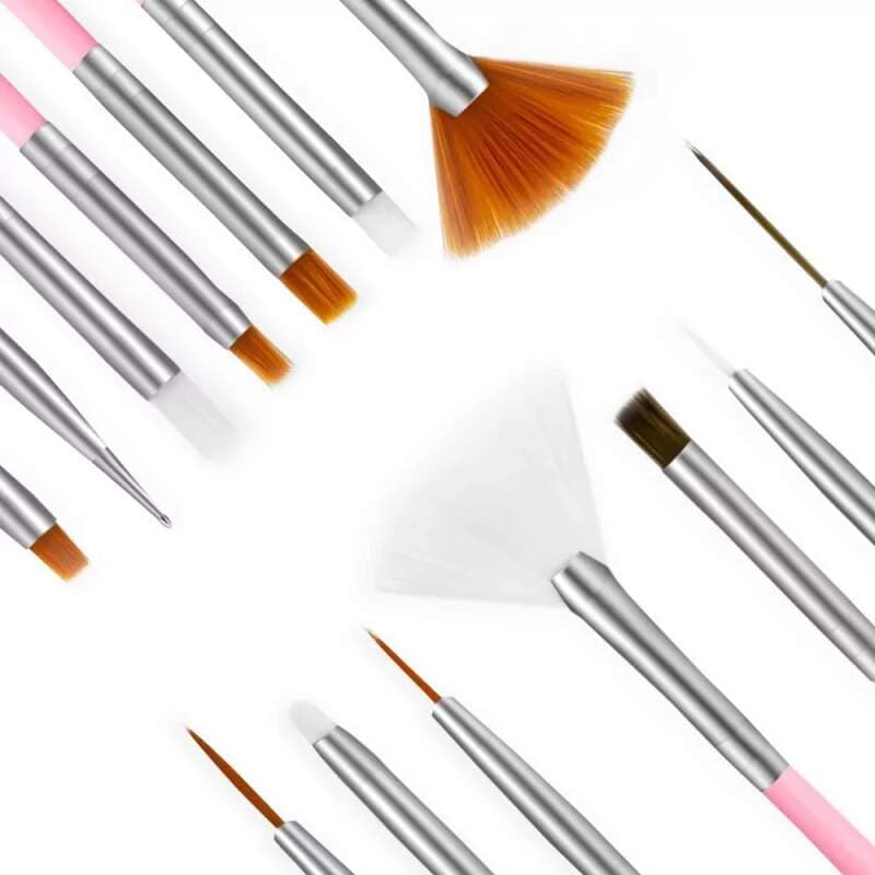 Starnails Sada 15 štětců na nehtovou modeláž - náhled 2