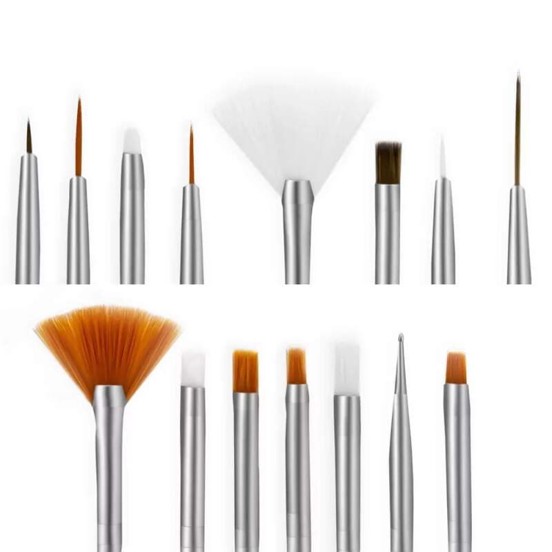 Starnails Sada 15 štětců na nehtovou modeláž - náhled 3