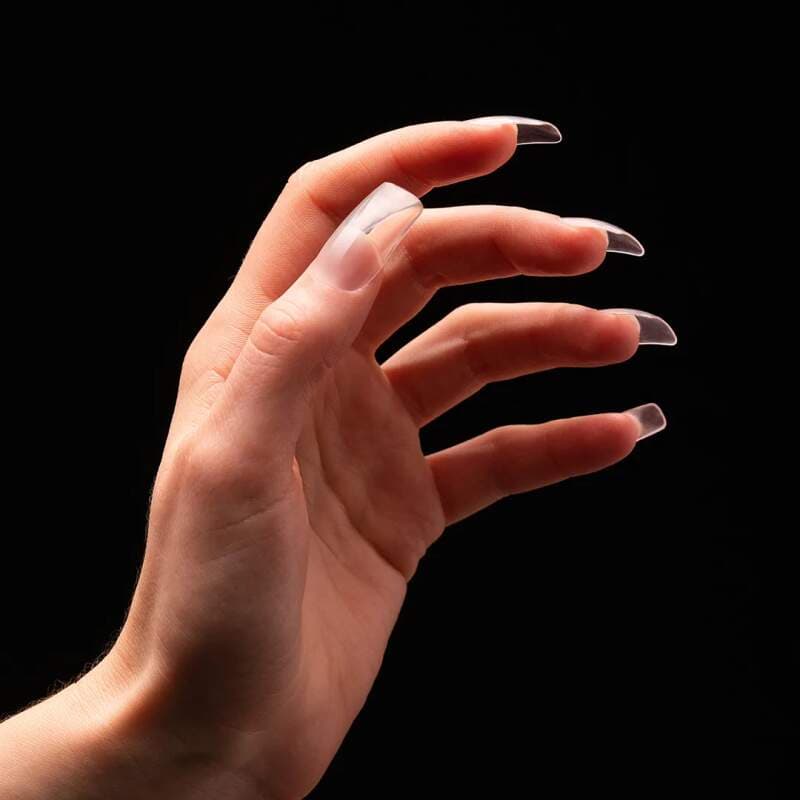 Starnails Gel Tipy CLEAR A12 - tvar hranatý, 240 ks - náhled 3