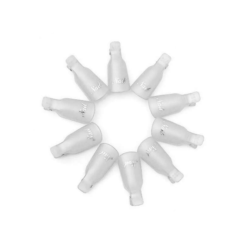 Starnails Klipsy na odstranění gel laku, bílé 10ks - náhled 3