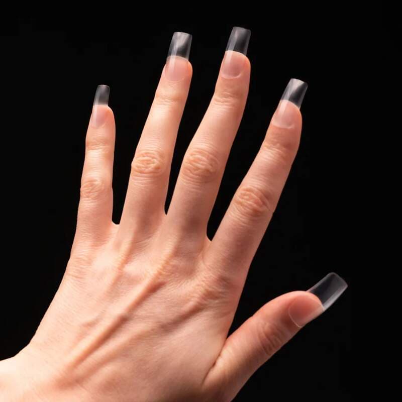 Starnails Gel Tipy CLEAR A12 - tvar hranatý, 240 ks - náhled 4