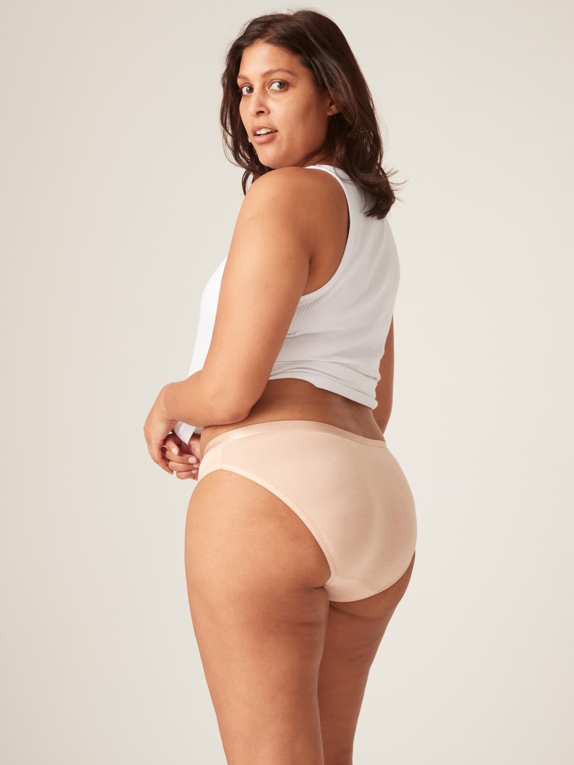 Menstruační kalhotky Modibodi Classic Bikini Light-Moderate Beige (MODI4010B) L - náhled 5
