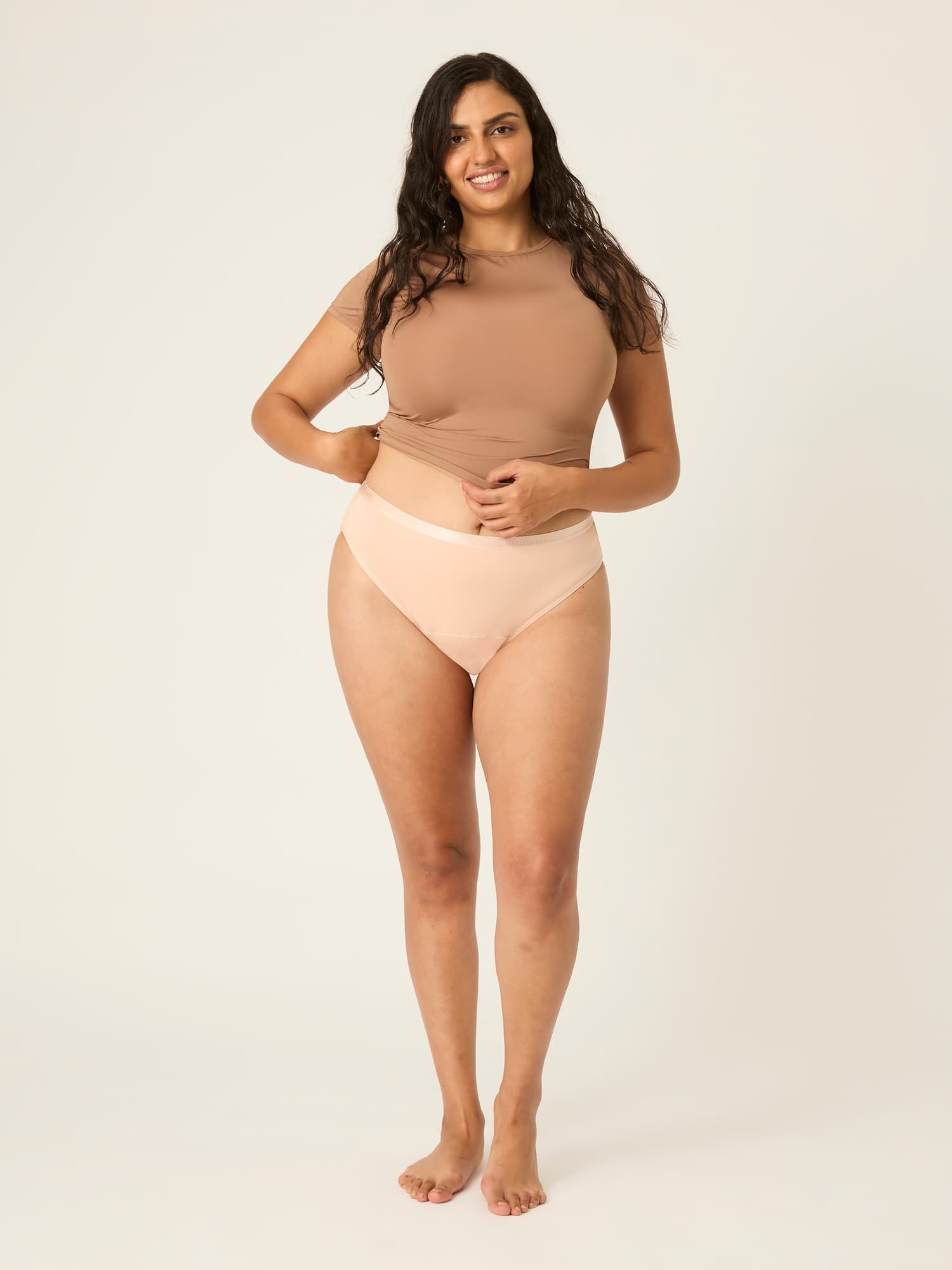 Menstruační kalhotky Modibodi Classic Bikini Moderate-Heavy Beige (MODI4008B) L - náhled 3