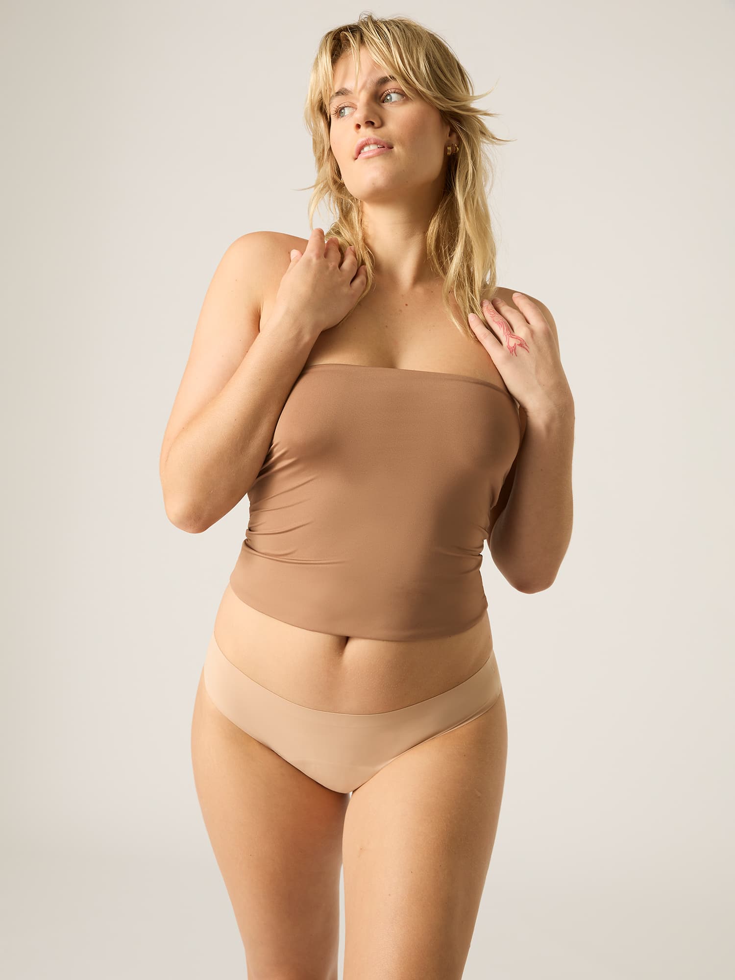Menstruační kalhotky Modibodi Seamfree Bikini Moderate-Heavy Cashew (MODI4065C)