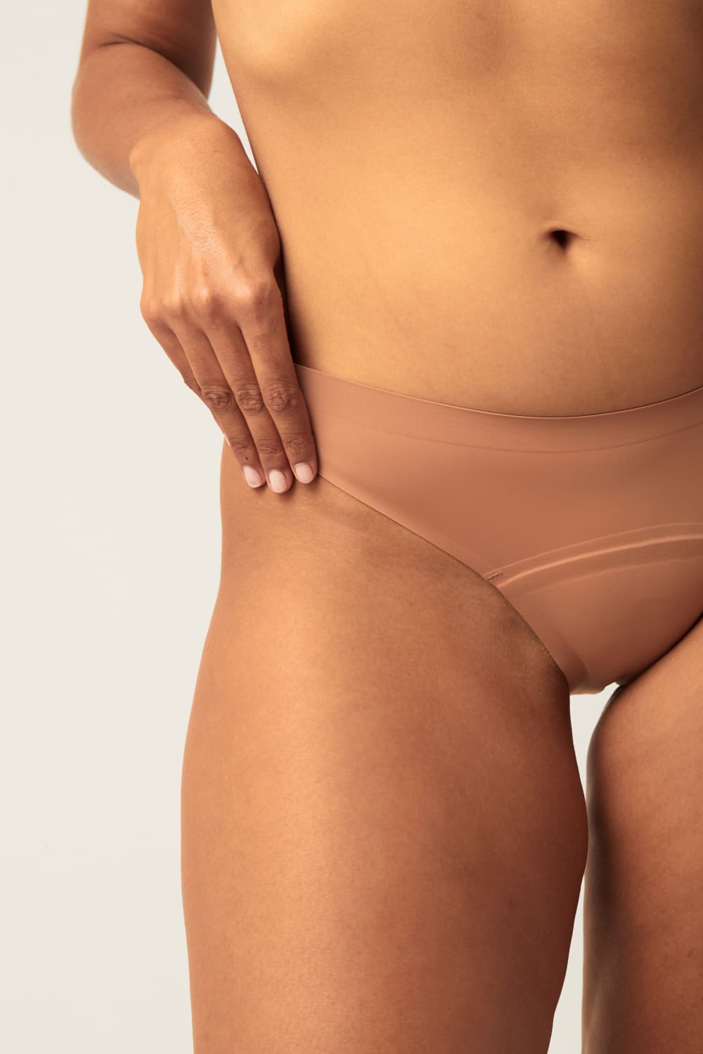 Menstruační kalhotky Modibodi Seamfree Bikini Moderate-Heavy Cinnamon (MODI4065CIN) L - náhled 5