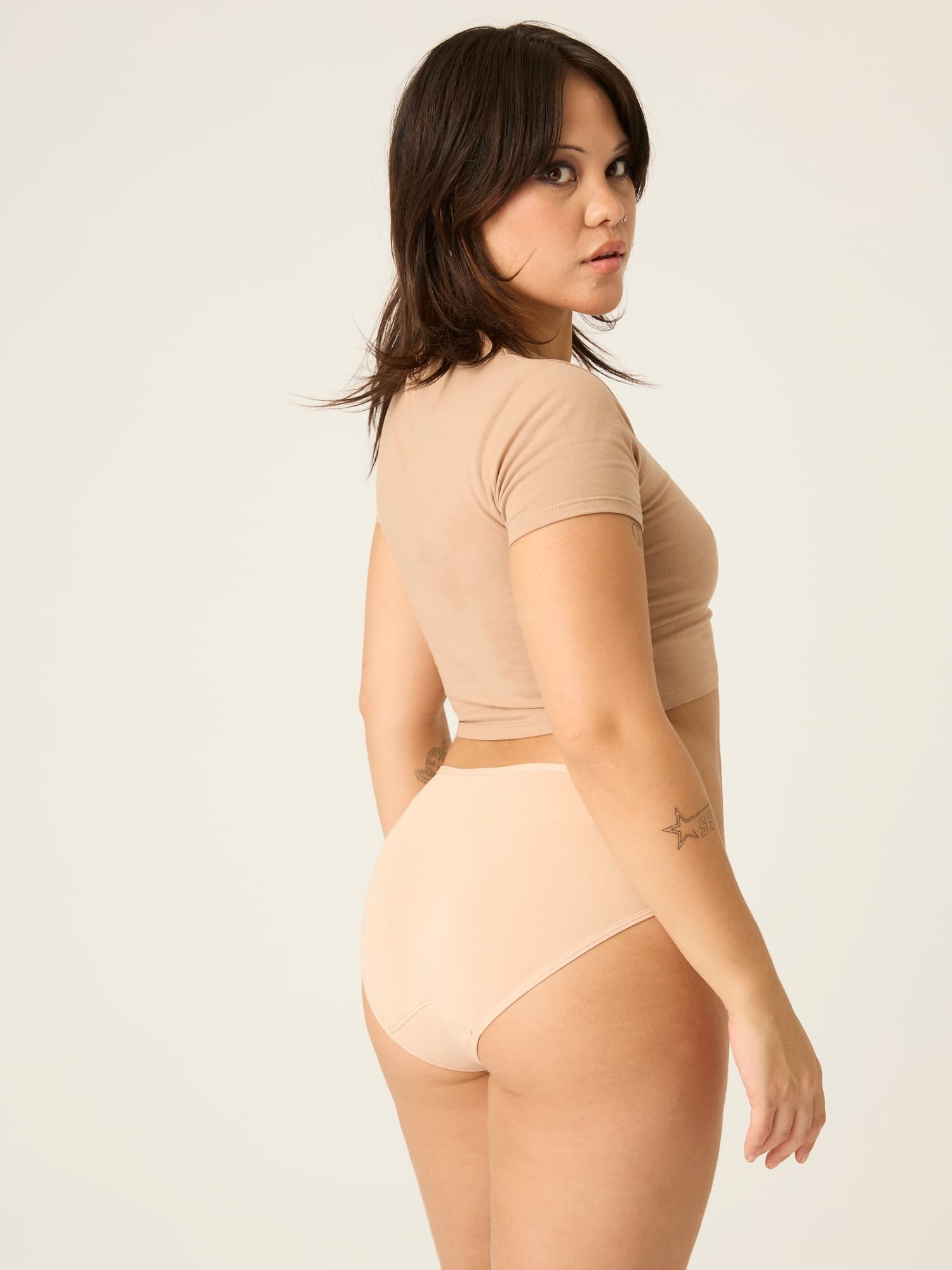 Menstruační kalhotky Modibodi Sensual Bikini Light-Moderate Beige (MODI4050B) L - náhled 2