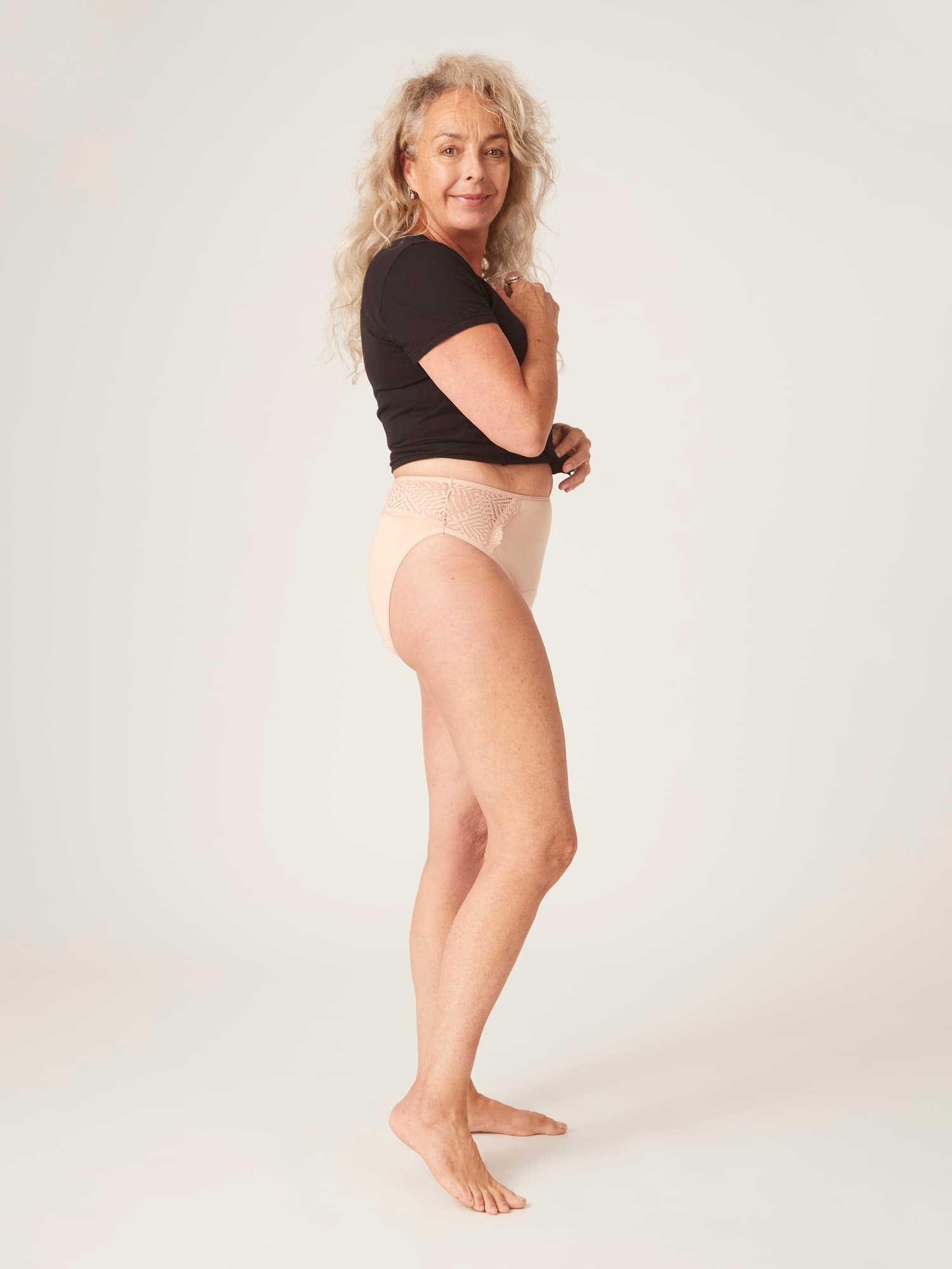 Menstruační kalhotky Modibodi Sensual French Cut Moderate-Heavy Beige (MODI4030B) 3XL - náhled 2