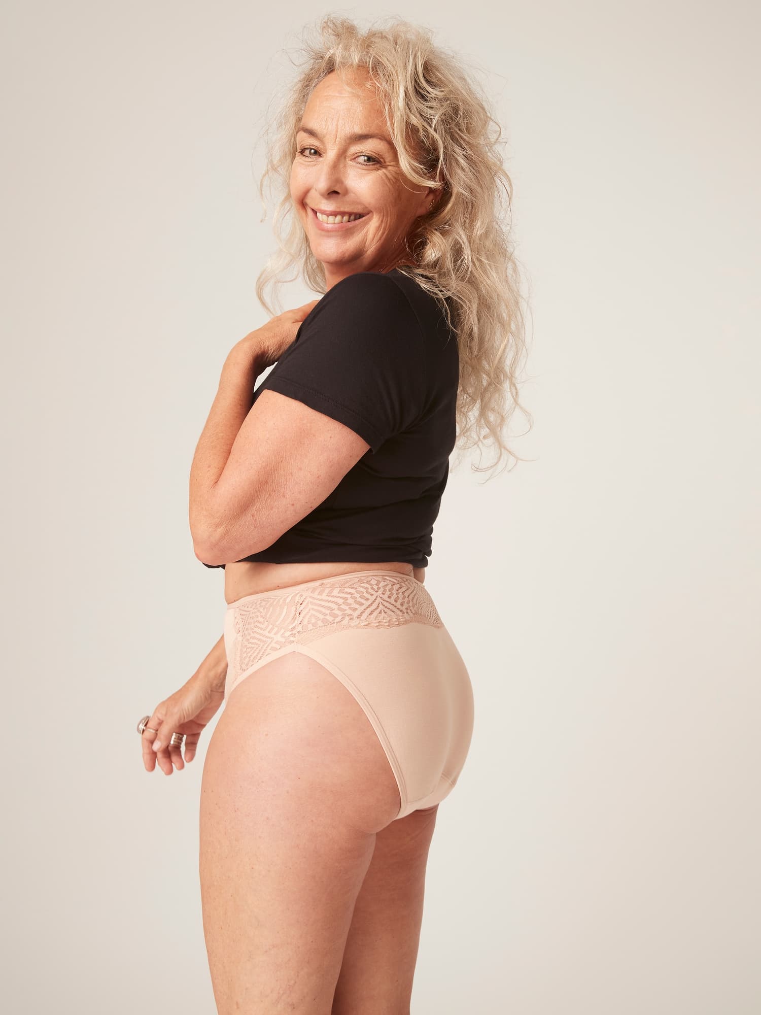 Menstruační kalhotky Modibodi Sensual French Cut Moderate-Heavy Beige (MODI4030B) 3XL - náhled 3