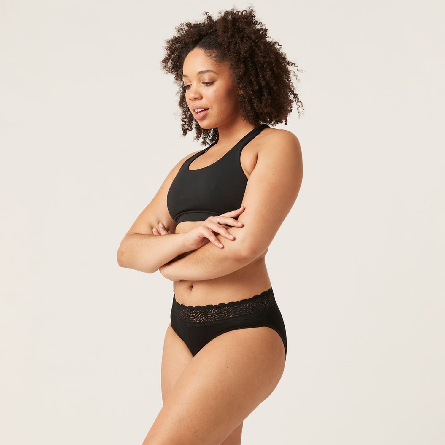 Menstruační kalhotky Modibodi Sensual Hi-Waist Bikini Light-Moderate (MODI4035) 3XL - náhled 4