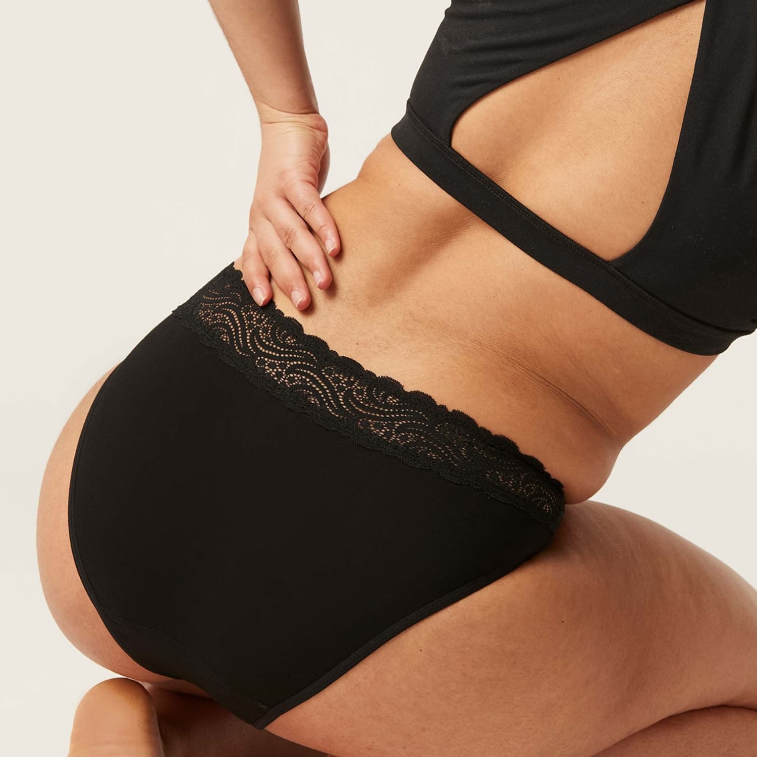 Menstruační kalhotky Modibodi Sensual Hi-Waist Bikini Light-Moderate (MODI4035) 3XL - náhled 5