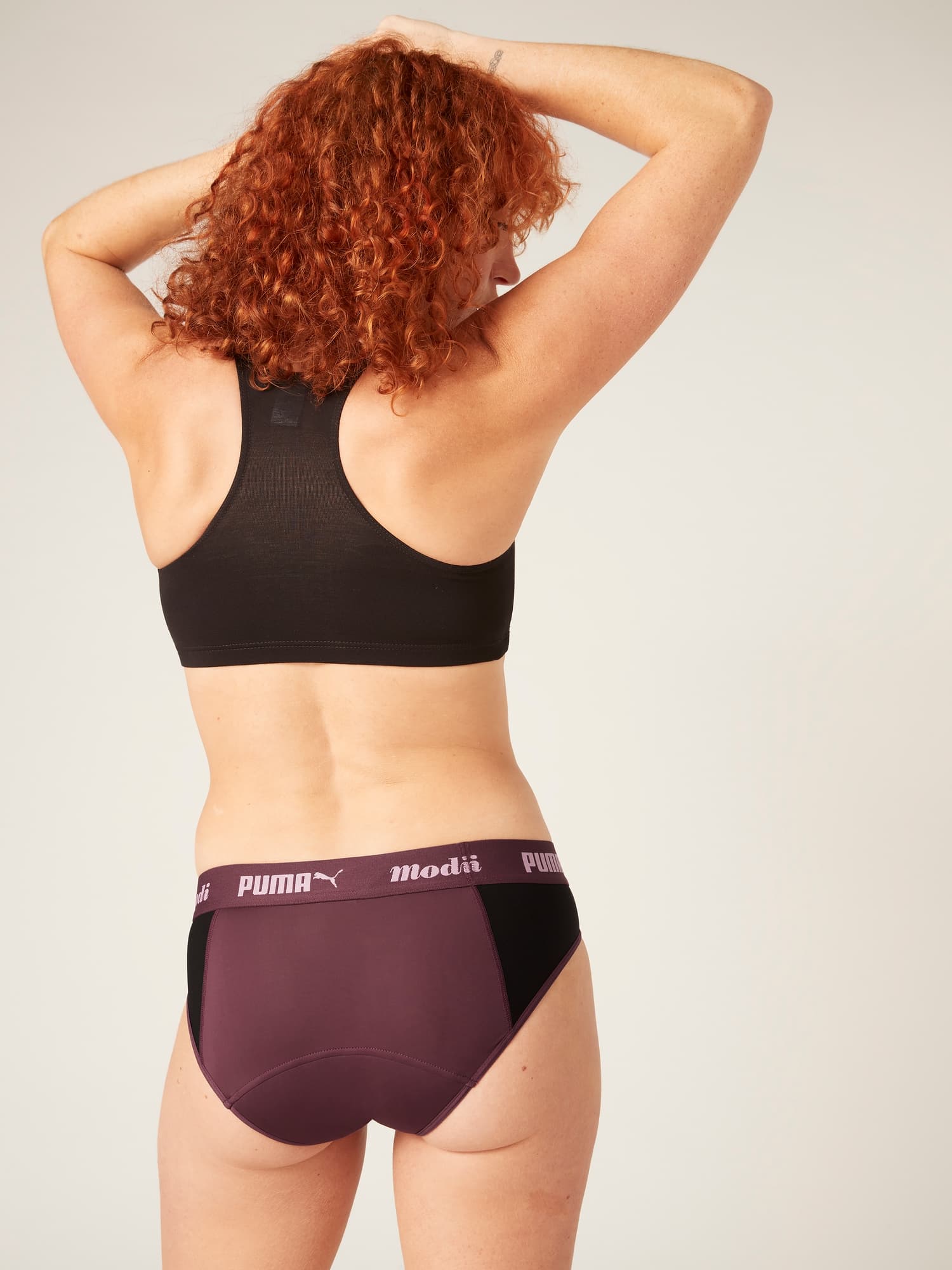 Menstruační kalhotky PUMA & Modibodi Active Brief Moderate-Heavy Grape (MODI4096) L - náhled 2