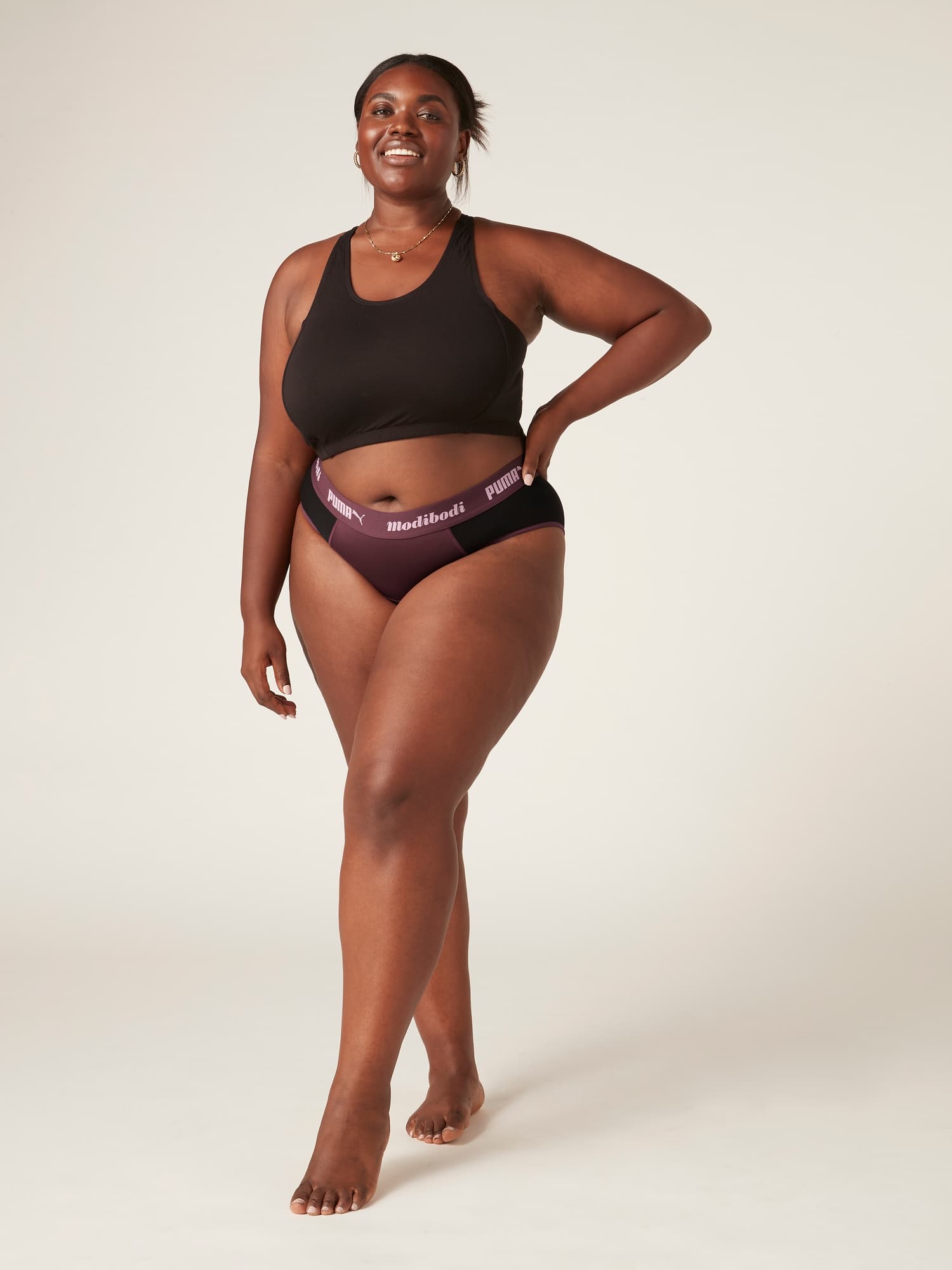 Menstruační kalhotky PUMA & Modibodi Active Brief Moderate-Heavy Grape (MODI4096) L - náhled 5