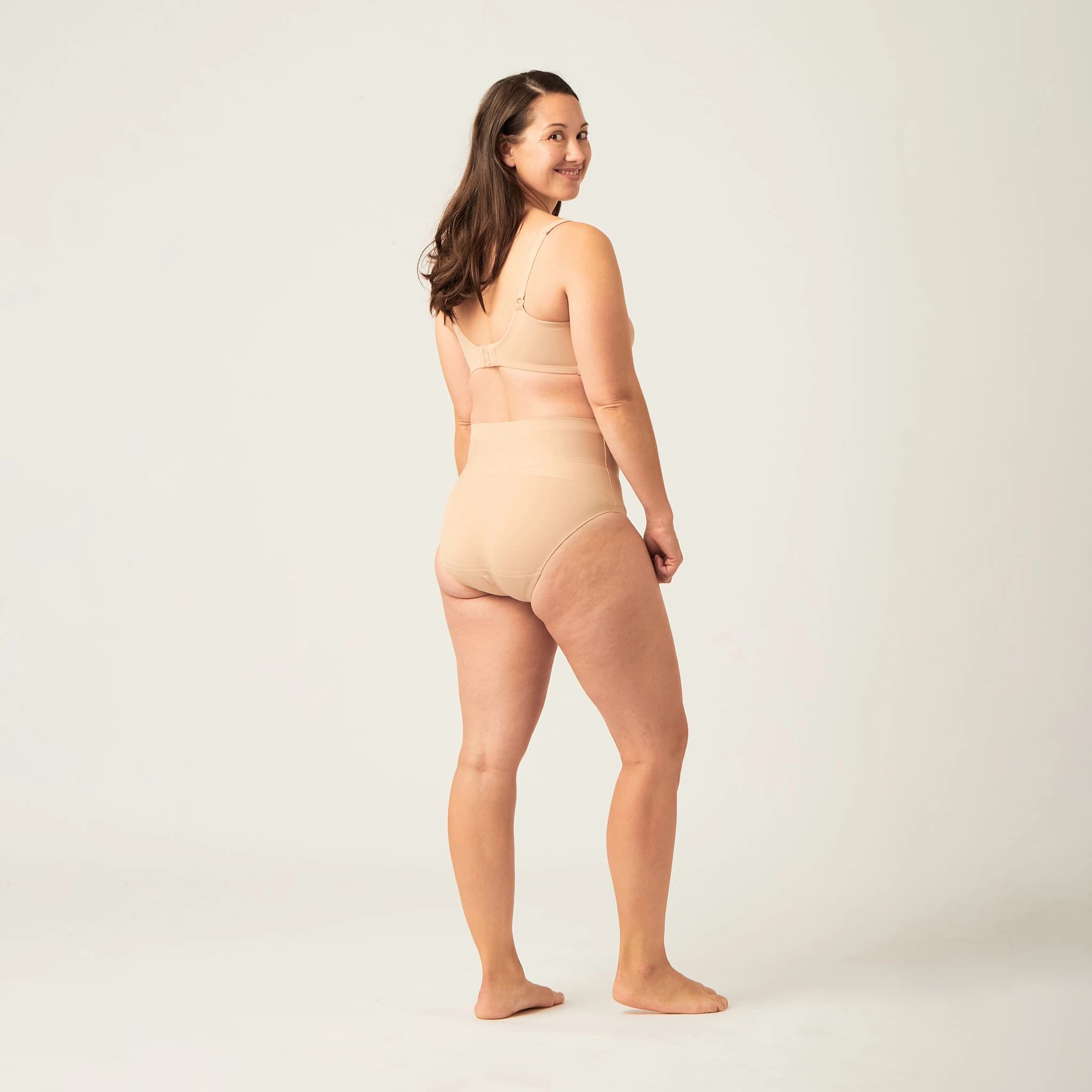 Tvarující menstruační a poporodní kalhotky Modibodi Contour Cashew (MODI4198C) L - náhled 3