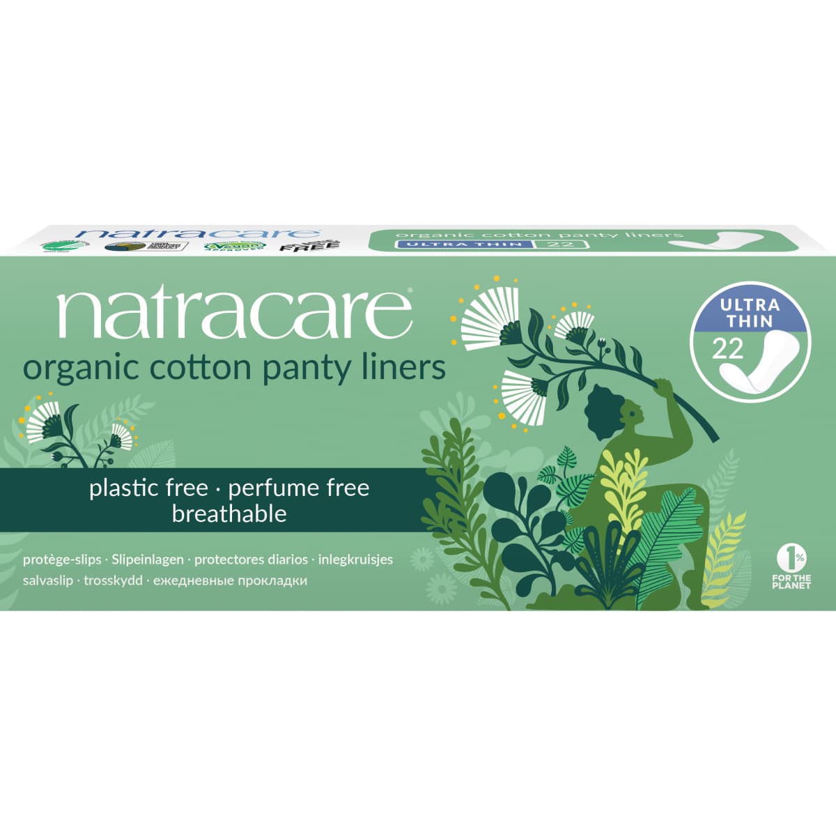Slipové vložky Natracare Ultratenké 22 ks (NATRA09)
