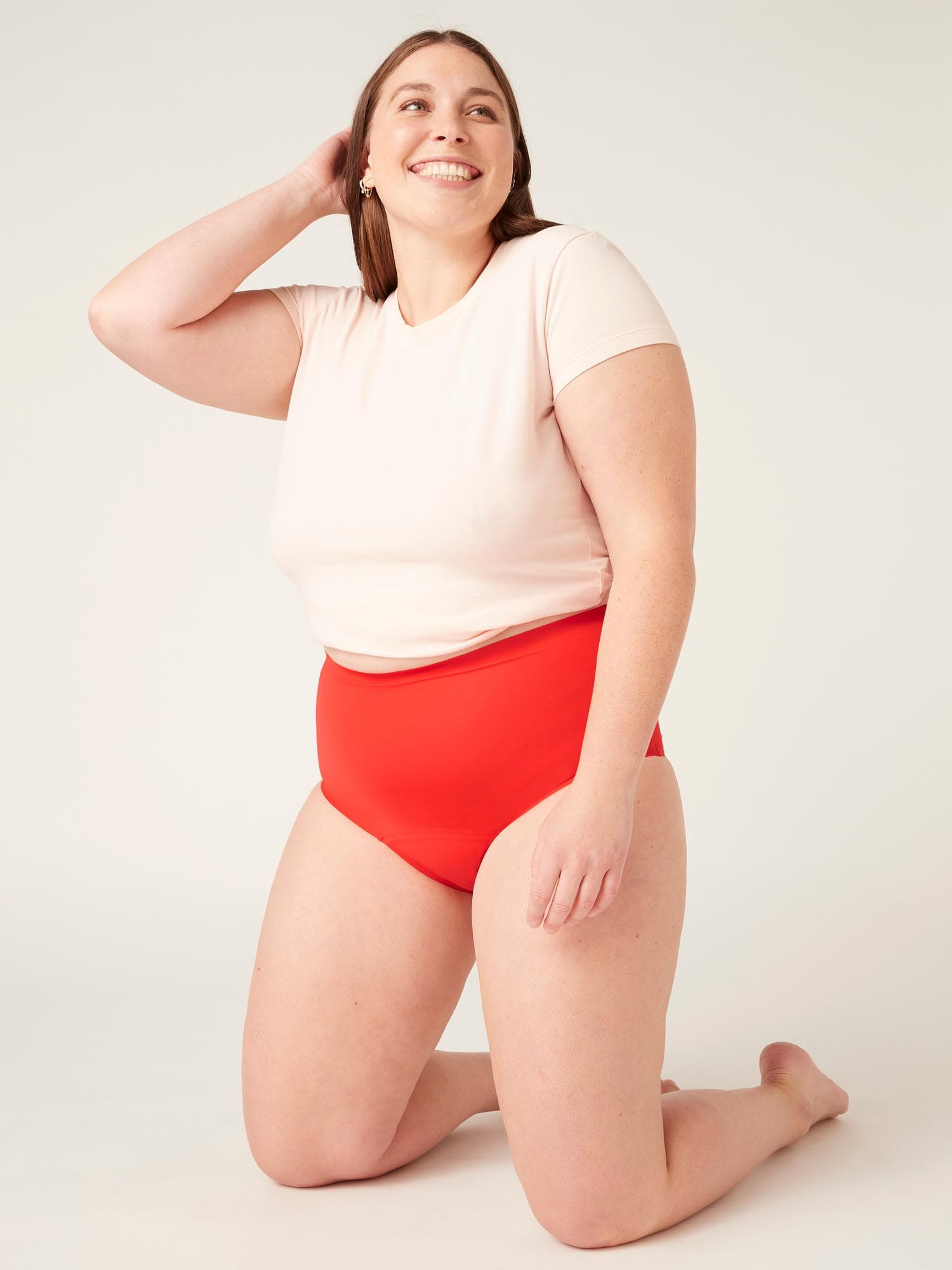 Menstruační kalhotky Modibodi Seamfree Full Brief Heavy-Overnight Waratah Red (MODI4064WR) 3XL - náhled 2