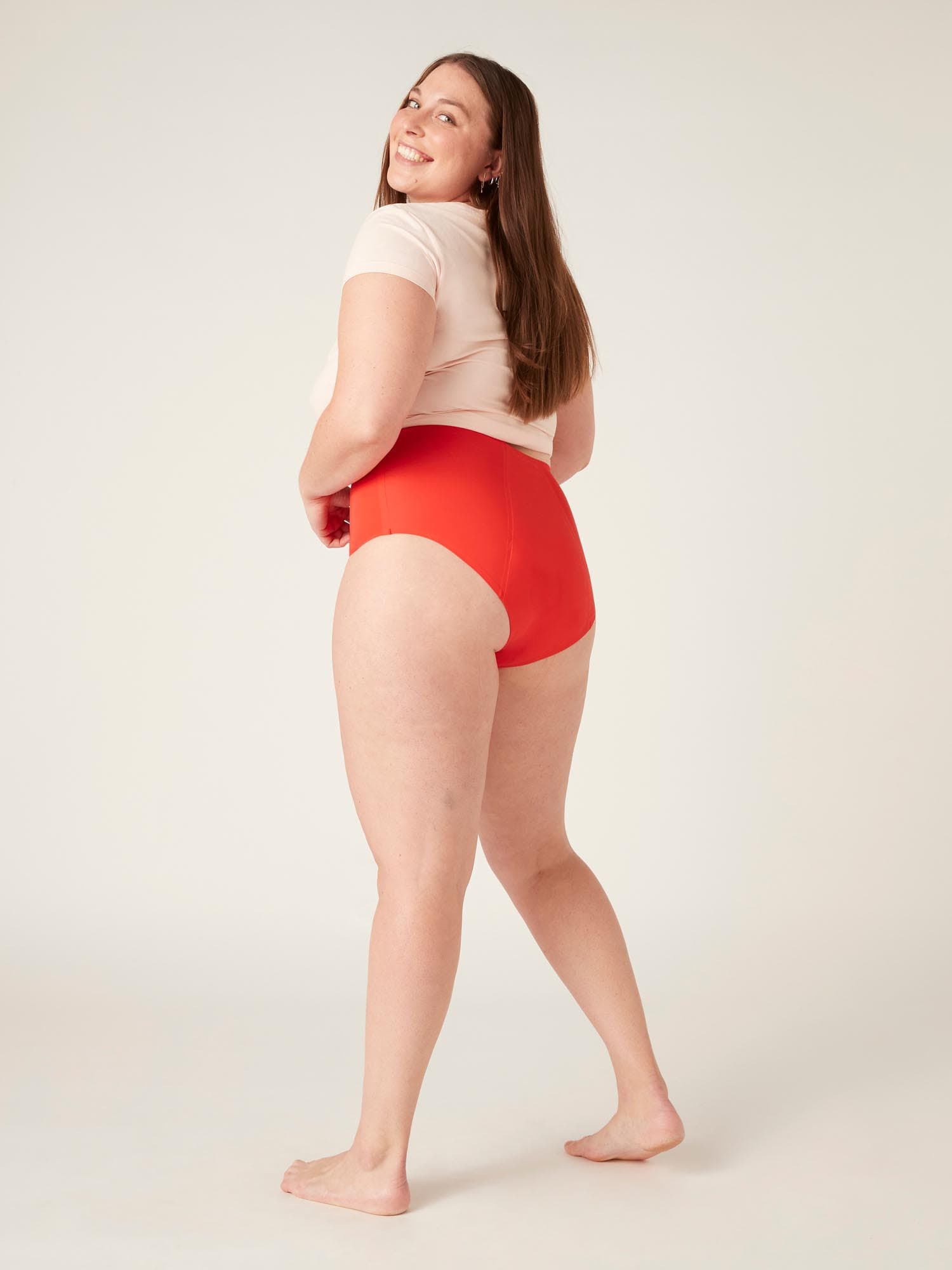 Menstruační kalhotky Modibodi Seamfree Full Brief Heavy-Overnight Waratah Red (MODI4064WR) 3XL - náhled 3
