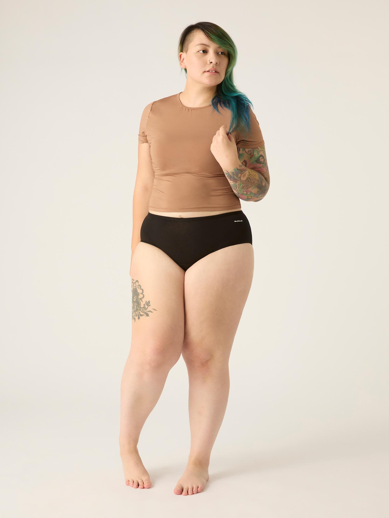 Menstruační kalhotky Modibodi Basic Mid-Rise Brief Moderate-Heavy (MODI4110) 3XL - náhled 4