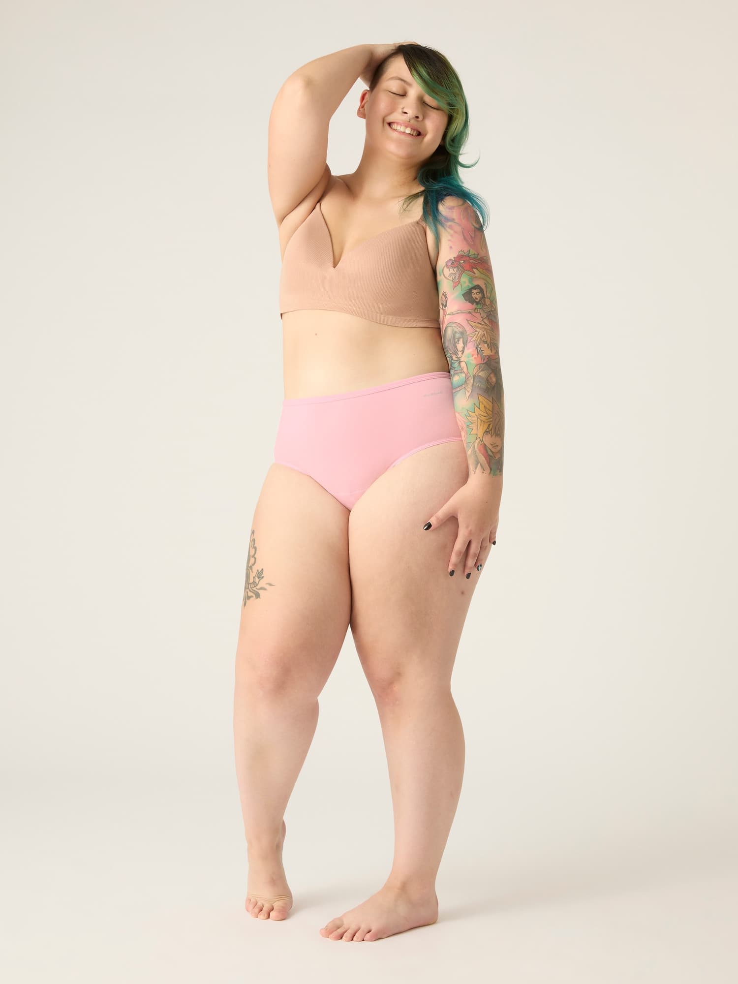 Menstruační kalhotky Modibodi Basic Mid-Rise Brief Moderate-Heavy Musk (MODI4110M) 3XL - náhled 4