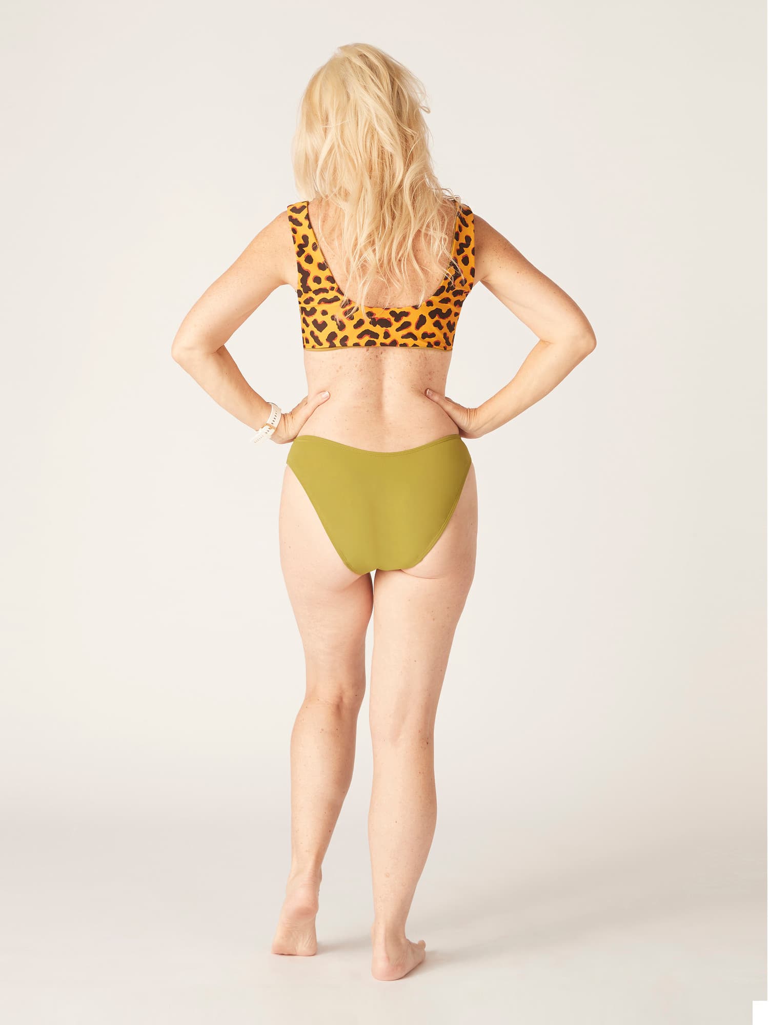 Menstruační plavky Modibodi Brazilian Brief Earth Green komplet (MODI4352EG) XXL - náhled 3