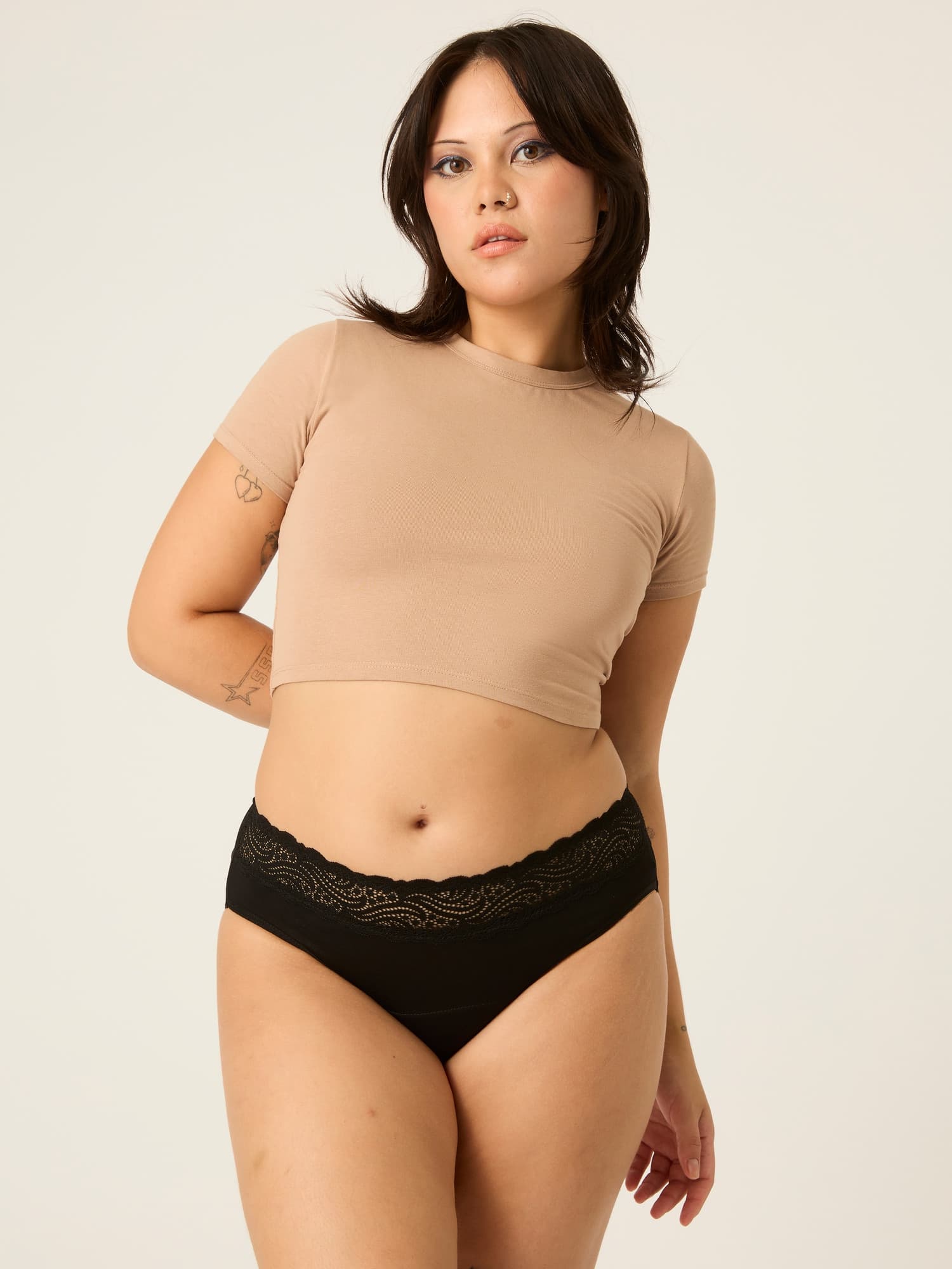 3PACK Menstruační kalhotky Modibodi Sensual Hi-Waist Bikini Moderate-Heavy (MODI5011) 3XL - náhled 3