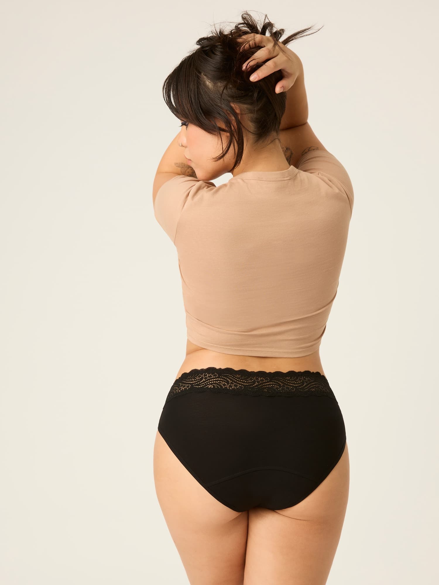 3PACK Menstruační kalhotky Modibodi Sensual Hi-Waist Bikini Moderate-Heavy (MODI5011) 3XL - náhled 4