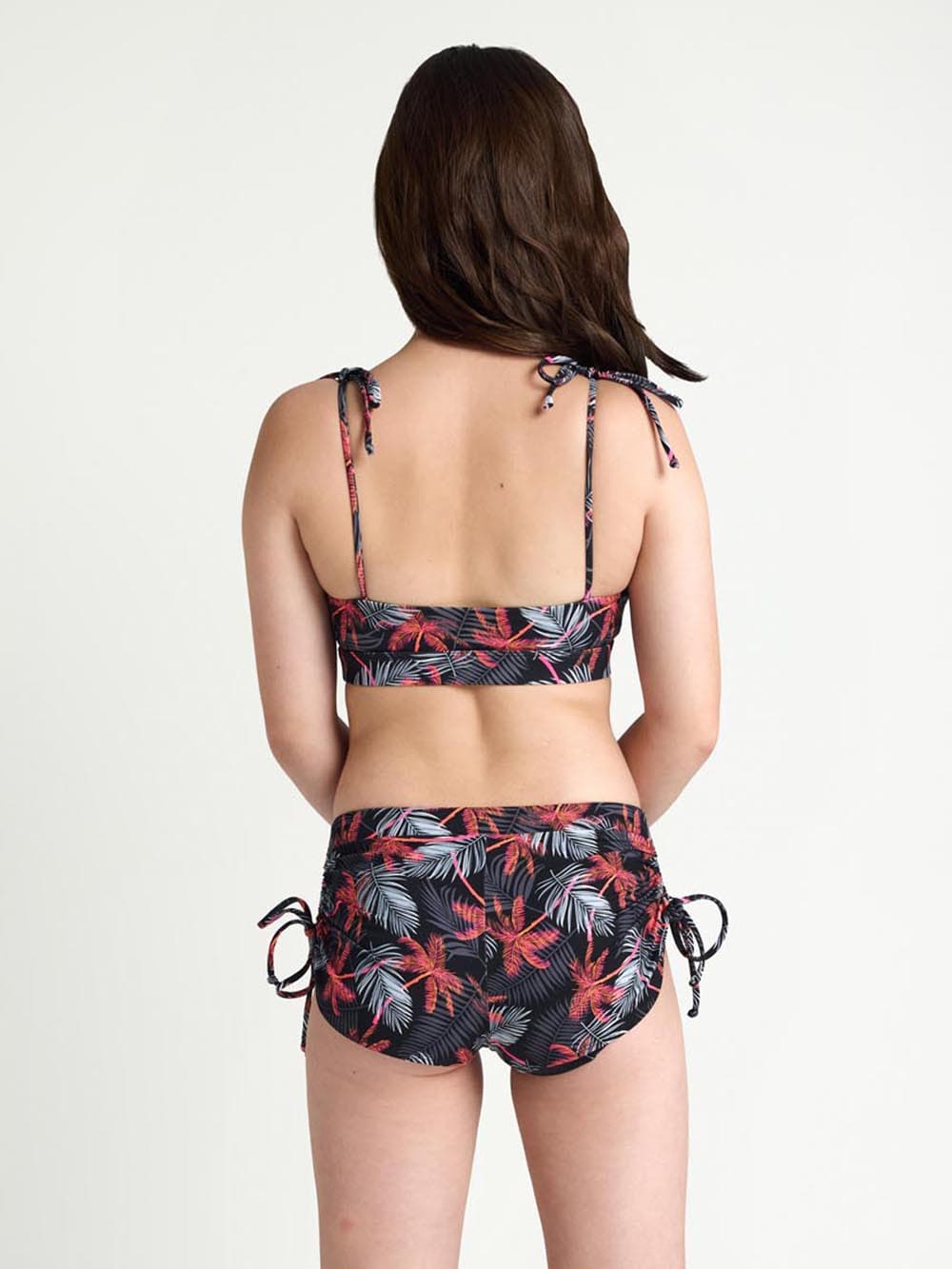 Dívčí menstruační plavky Modibodi Teen High Short Jungle Palm Black spodní díl (MODI4377) 10-12 let - náhled 3