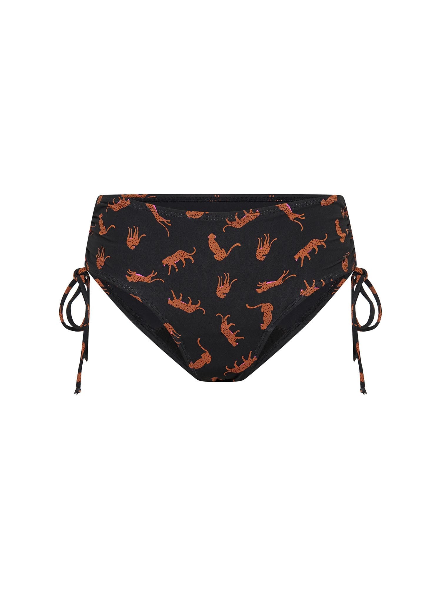 Dívčí menstruační plavky Modibodi Teen High Bikini Cheetah Chase Black spodní díl (MODI4375CCB) 10-12 let - náhled 5