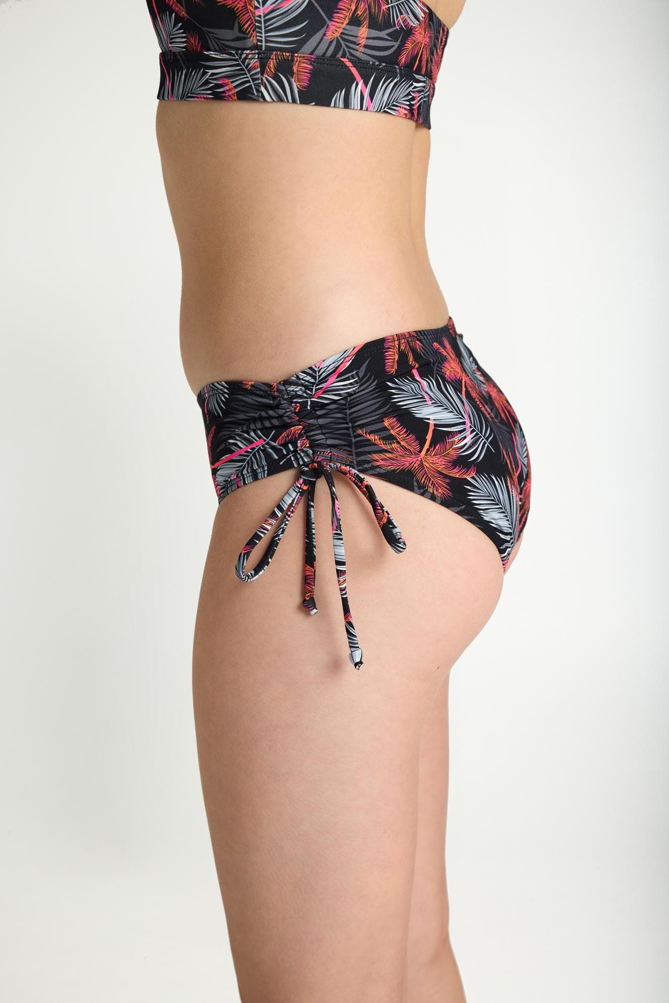 Dívčí menstruační plavky Modibodi Teen High Bikini Jungle Palm Black spodní díl (MODI4375JPB) 10-12 let - náhled 4