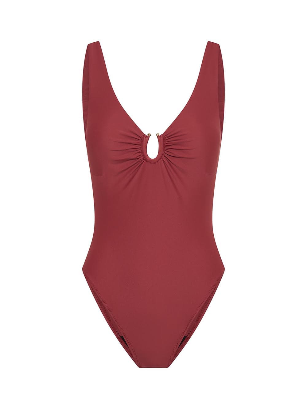 Menstruační plavky Modibodi High V Neck One Piece Sahara Red (MODI4370SR) L - náhled 5