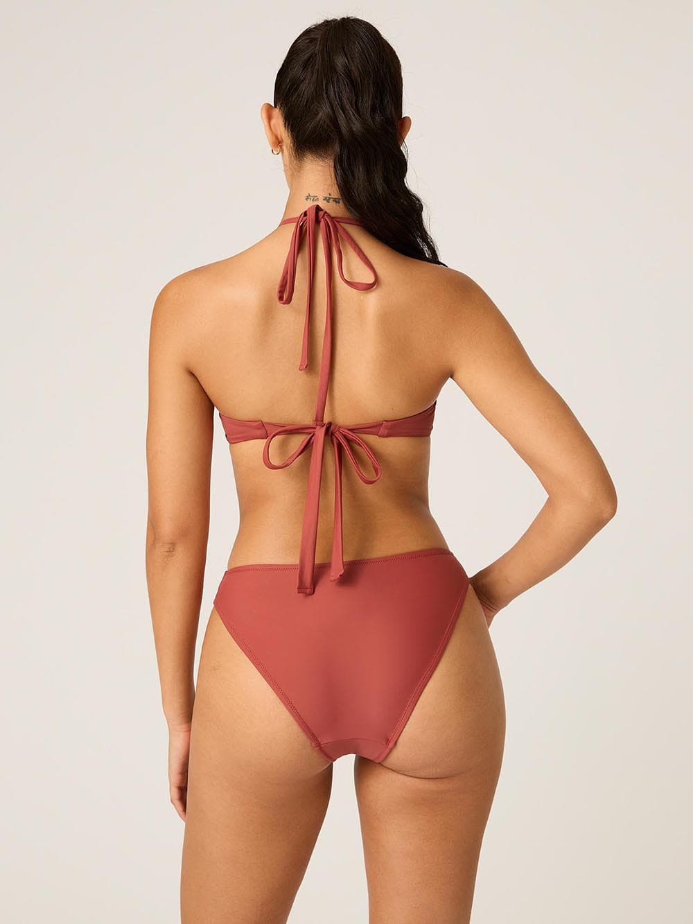 Menstruační plavky Modibodi High Hi-Leg Cheeky Sahara Red spodní díl (MODI4371SH) L - náhled 3