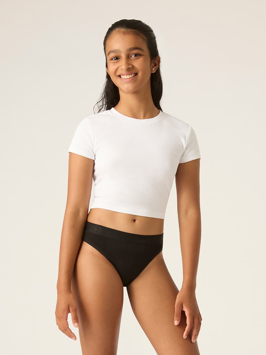 Dívčí menstruační kalhotky Modibodi Teen Hipster Bikini Super-Overnight (MODI4103)
